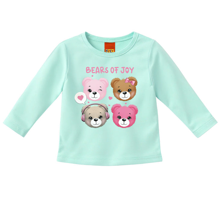 Blusa Infantil Menina Manga Longa Ursinhos - Kyly