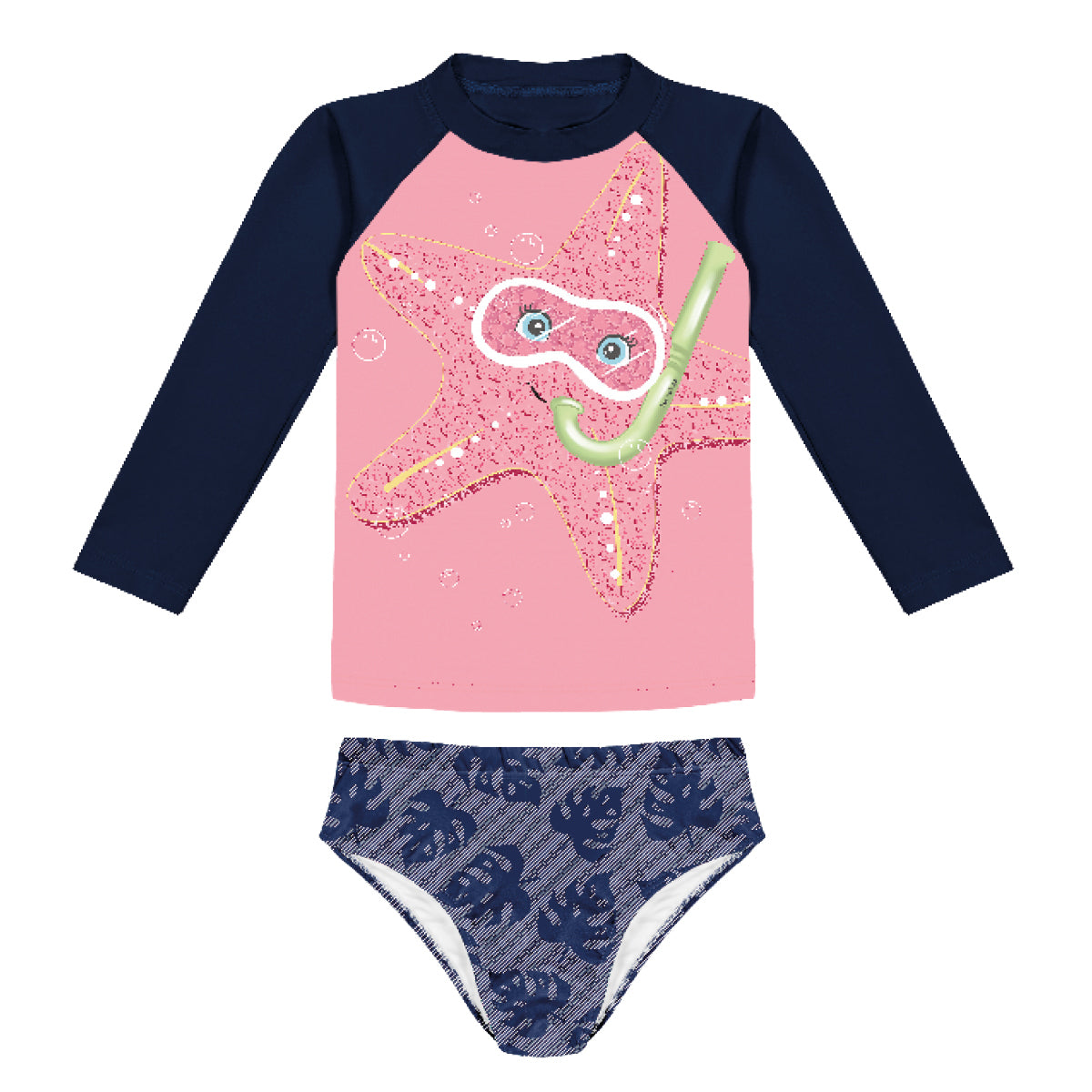 Conjunto Infantil C/ Proteção UV50+ Estrela - Kiko e Kika