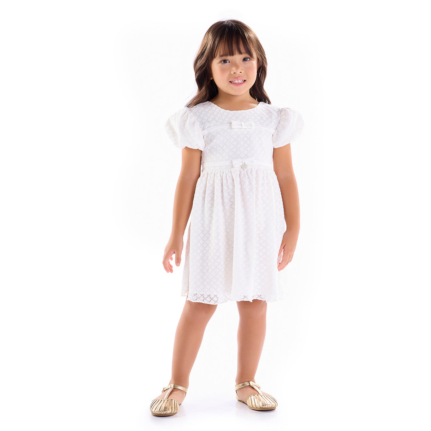 Vestido Infantil em Jacquard - Kiki Xodó