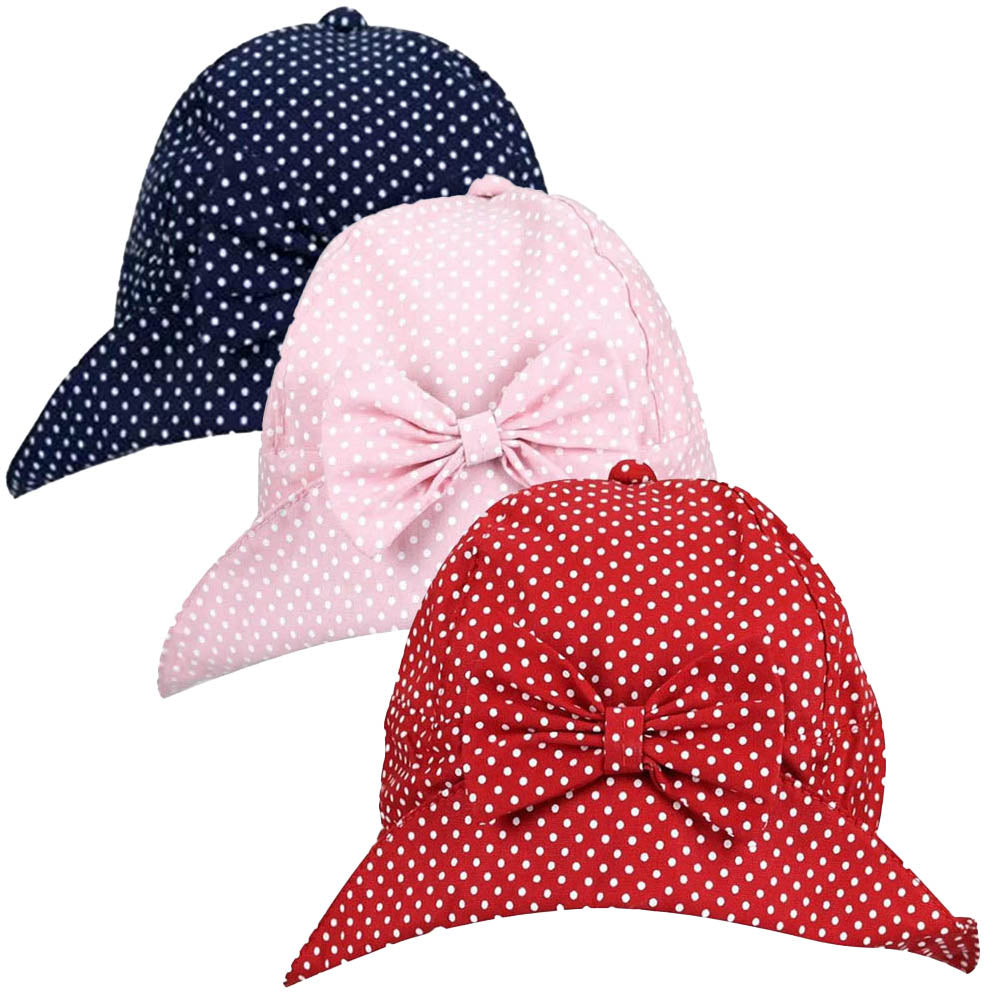 Chapéu Primeiros Passos Poá C/ Laço - Everly