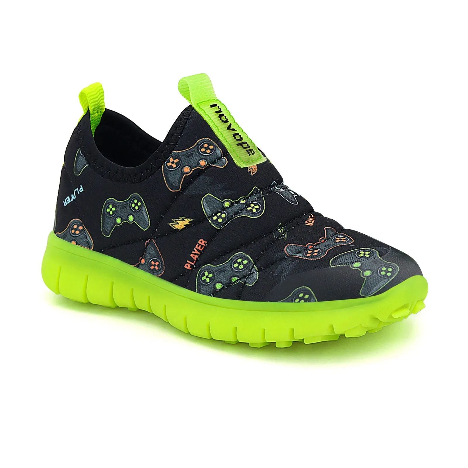 Tênis Infantil Super Flexível Player Preto/Verde - Novopé