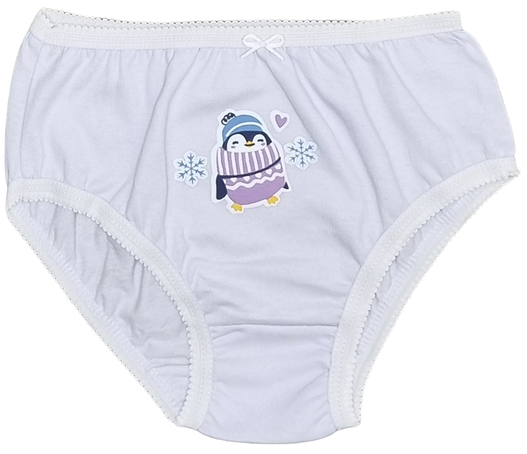 Kit C/3 Calcinhas em Algodão Estampadas e Poá - Tampinha