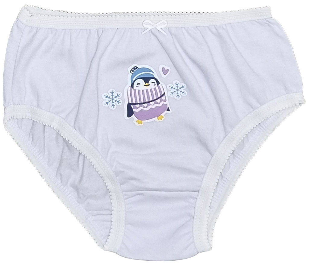 Kit C/3 Calcinhas em Algodão Estampadas e Poá - Tampinha