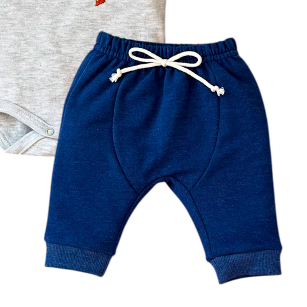Conjunto Bebê Menino Body e Calça Dino Trator - Tilly Baby