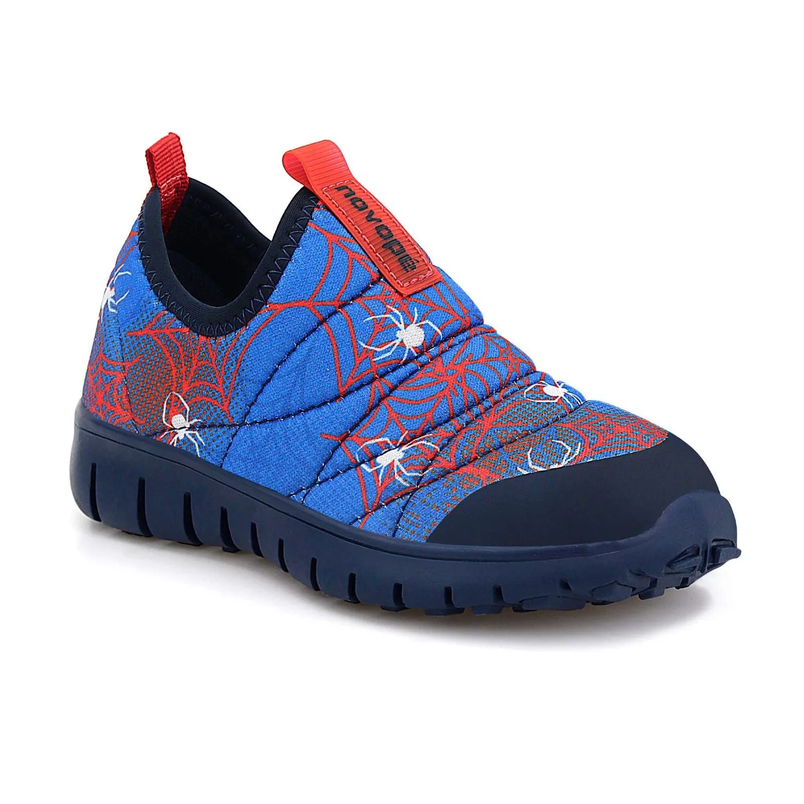 Tênis Infantil Super Flexível Aranha Teia Azul - Novopé