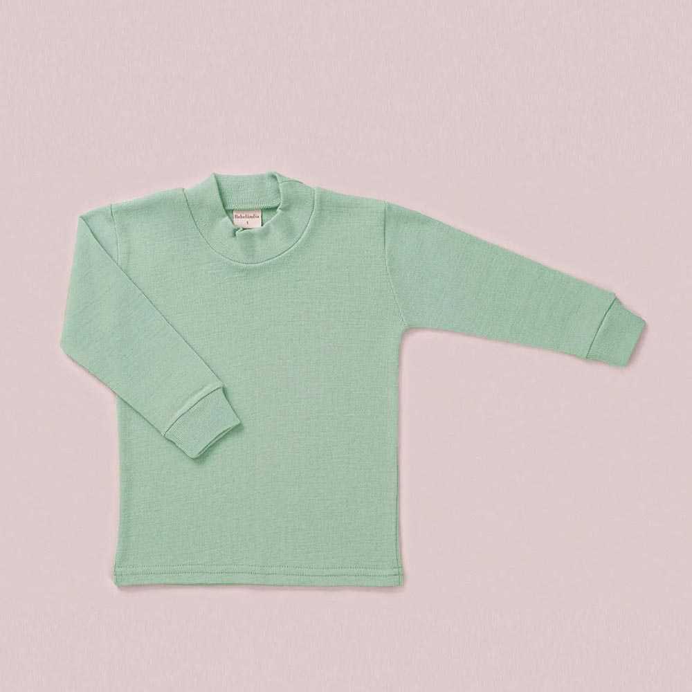 Blusa Básica de Lã Antialérgica Verde Pistache - Bebelândia