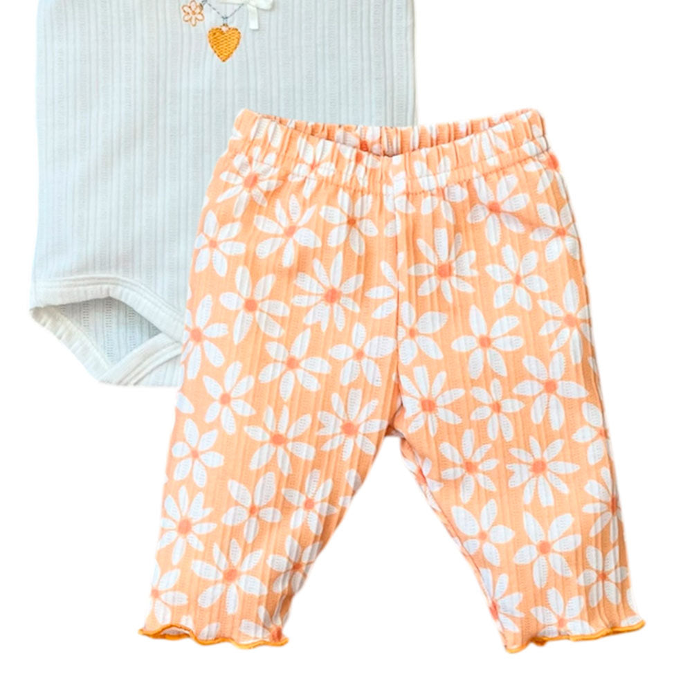 Conjunto Bebê Body Manga Longa e Calça Floral - Tilly Baby