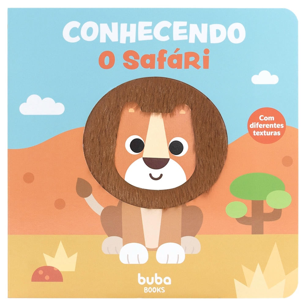 Livro Sensorial Com Textura  Conhecendo o Safári - Buba