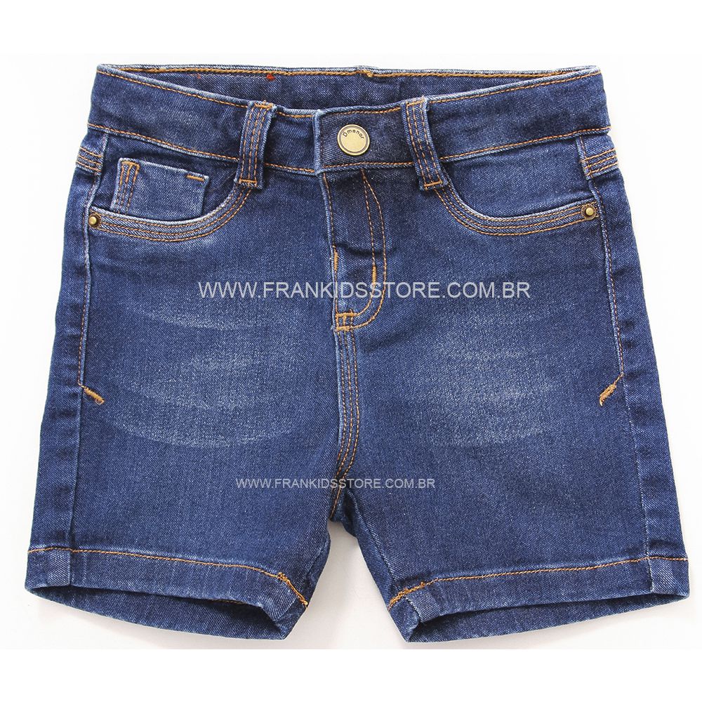 Bermuda Jeans Macio Menino Bebê Infantil - Dmenor