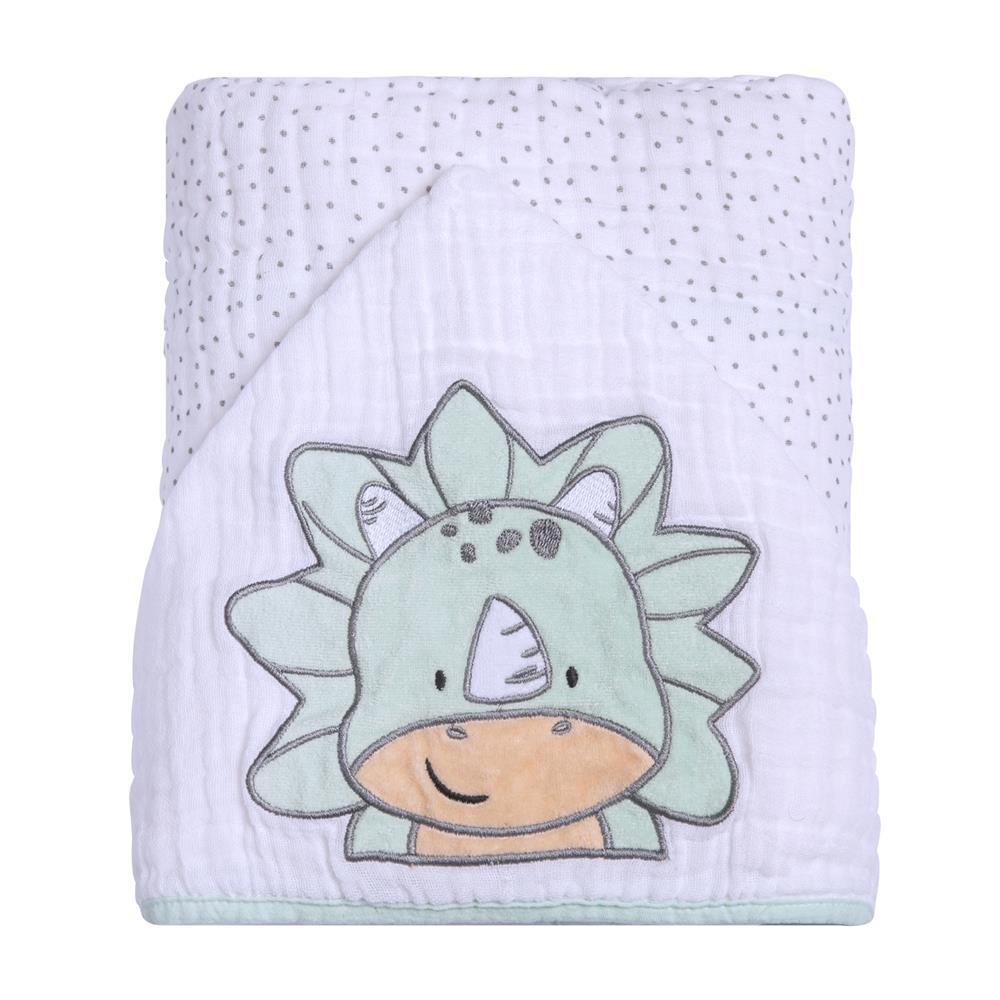 Toalha de Banho Soft Friends C/ Capuz Bordado 90x75CM - Papi