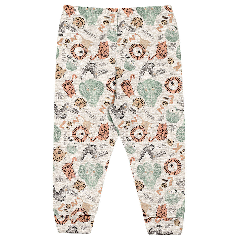 Calça Bebê Menino Suedine Bichinhos - Kiko Baby