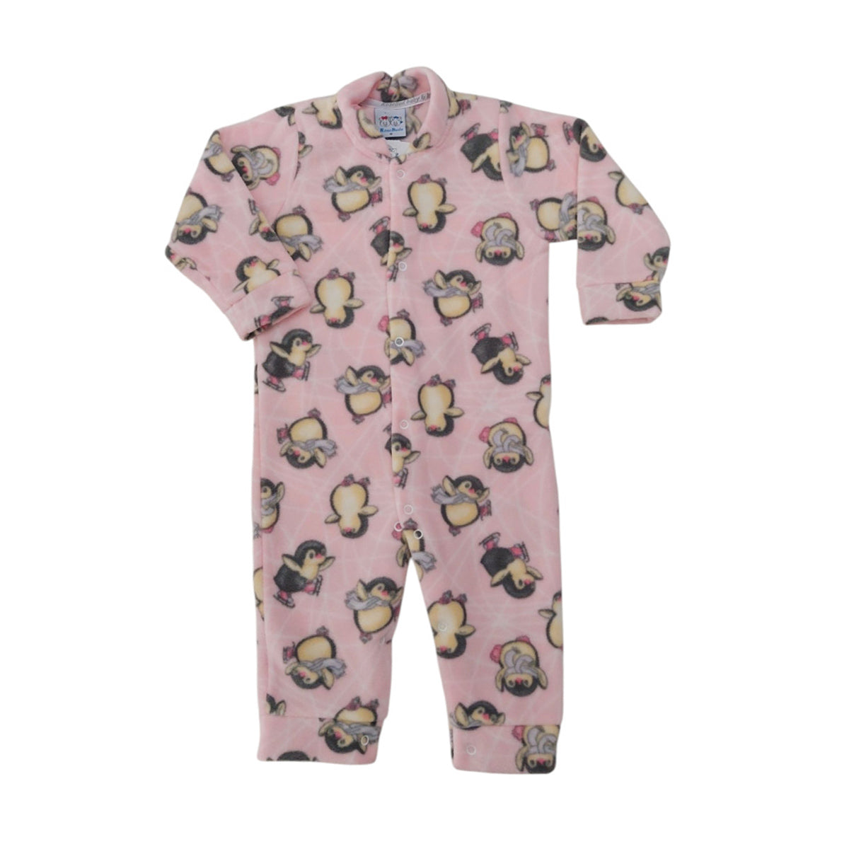 Macacão Soft Bebê Menina Pinguins - Rosebud