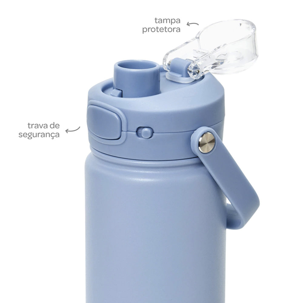 Copo Térmico Garrafa Térmica Infantil Inox 600ml - Buba