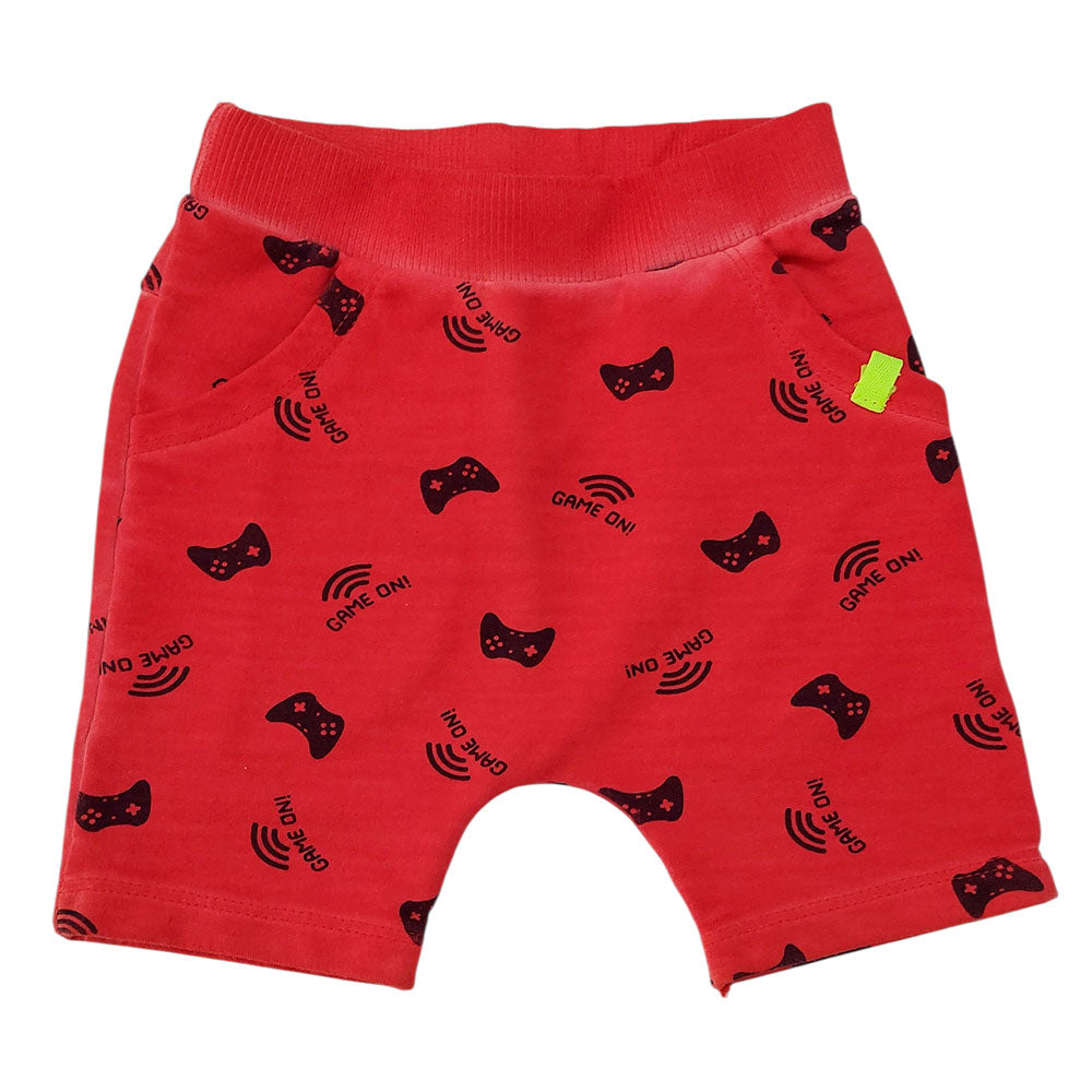Bermuda Saruel Moletom Game On Vermelho - Have Fun