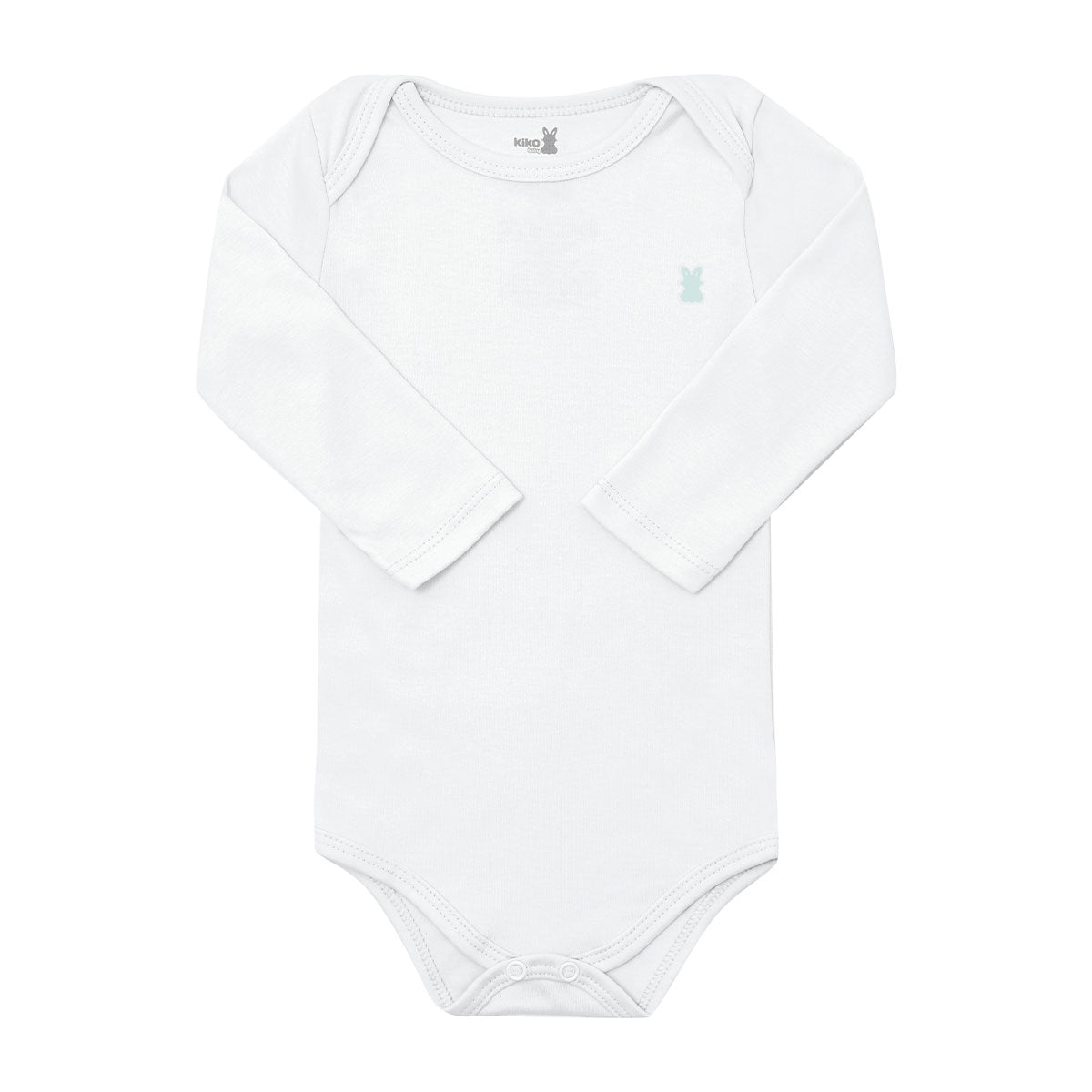 Body Manga Longa Bebê Unissex Em Suedine - Kiko Baby Timeless