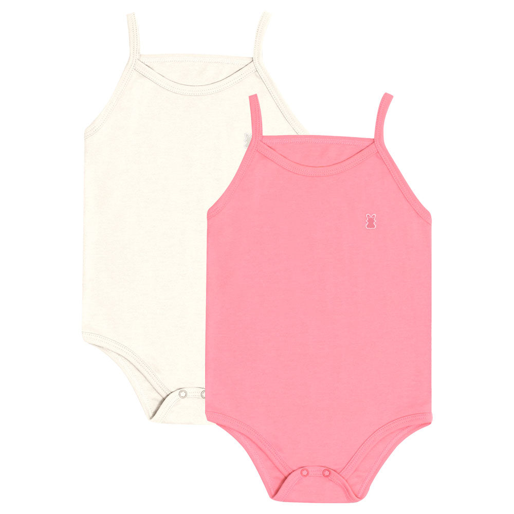 Body Regata Alcinha Bebê Menina Liso em Suedine - Kiko Baby