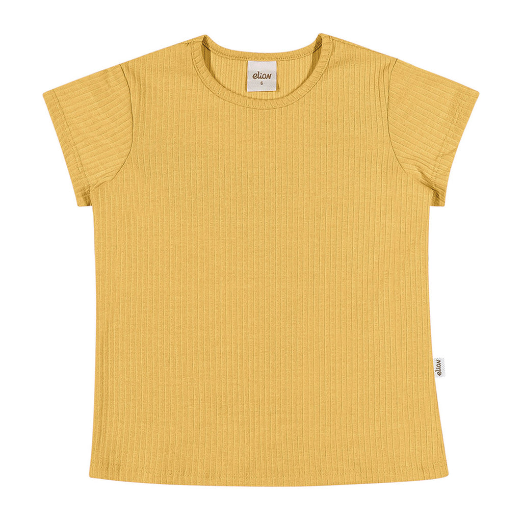 Blusa Infantil Feminina Lisa em Malha Canelada - Elian