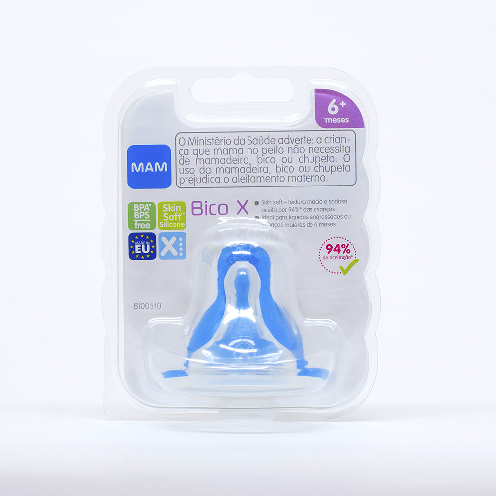 Bico Mamadeira X (Fluxo Super Rápido) 6+ Meses - MAM