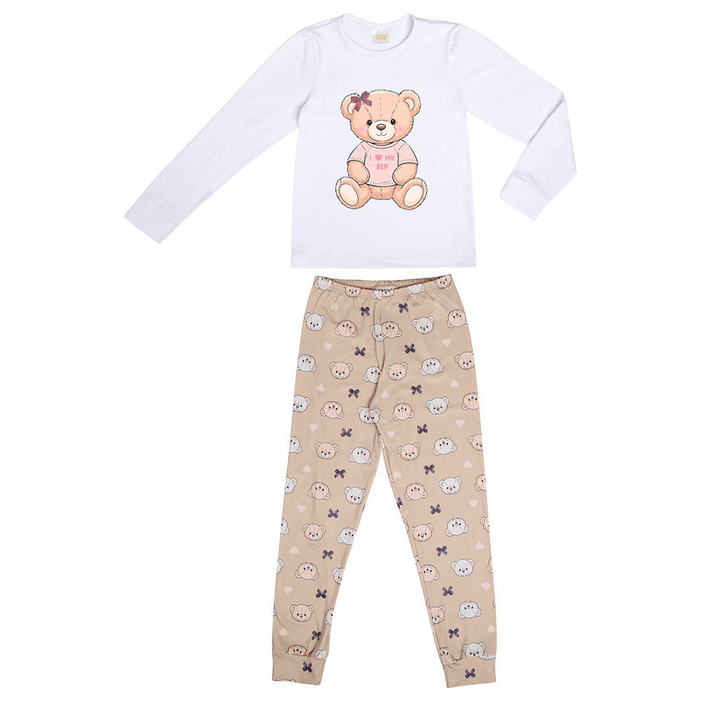 Pijama Infantil Menina Malha Térmica Ursinha - Have Fun