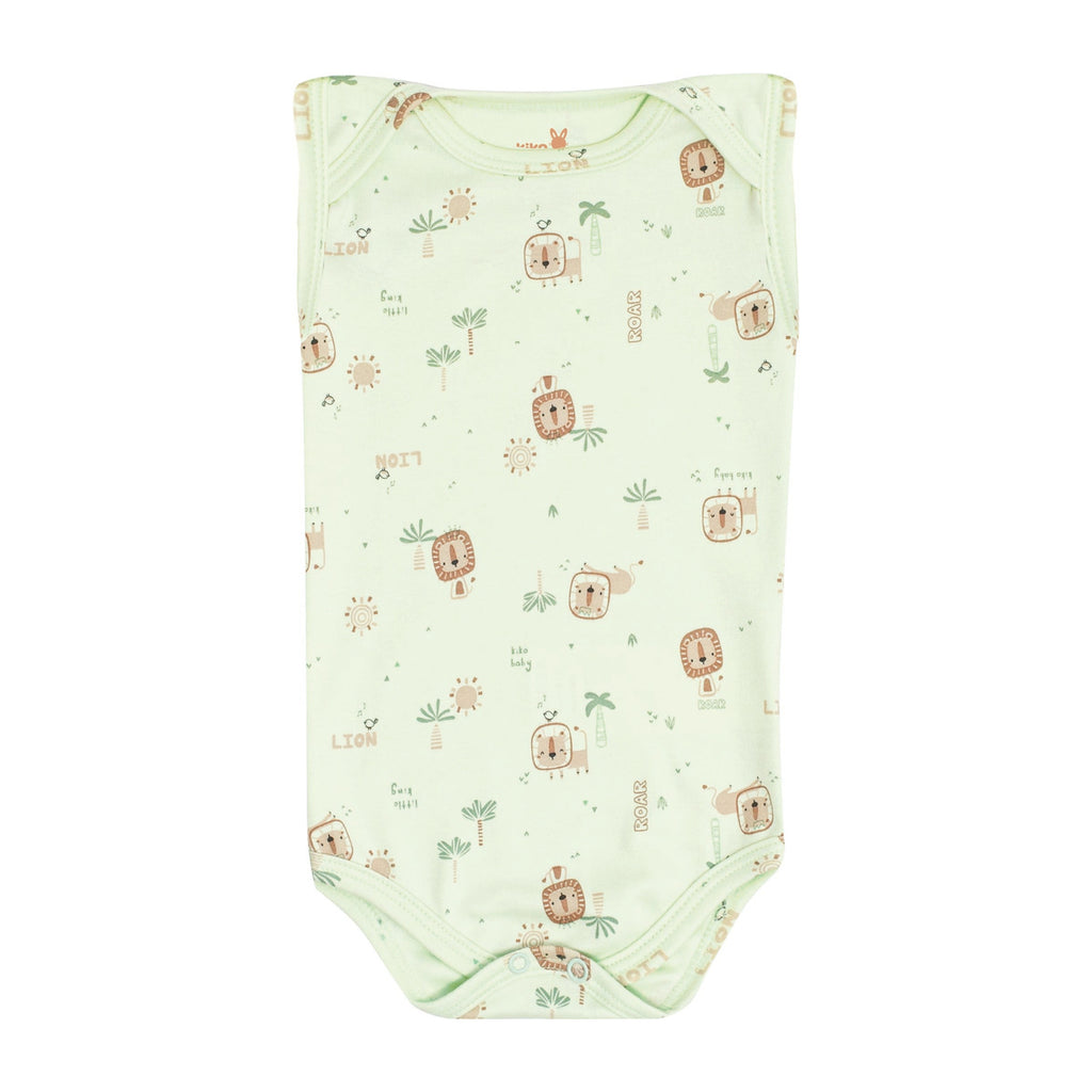 Body Regata Bebê Menino Leão Safári - Kiko Baby