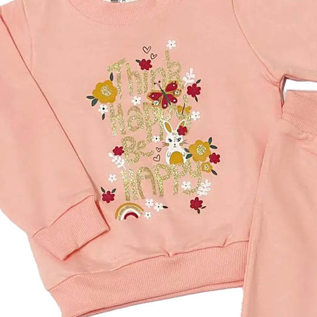 Conjunto Bebê Moletom Peluciado Happy Be Happy - Have Fun