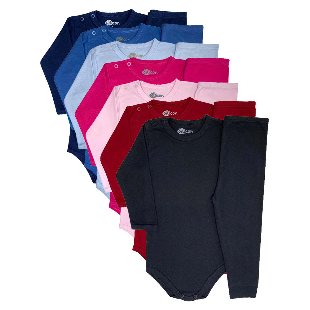 Conjunto Pijama em Suedine Liso Body e Calça - Odicon