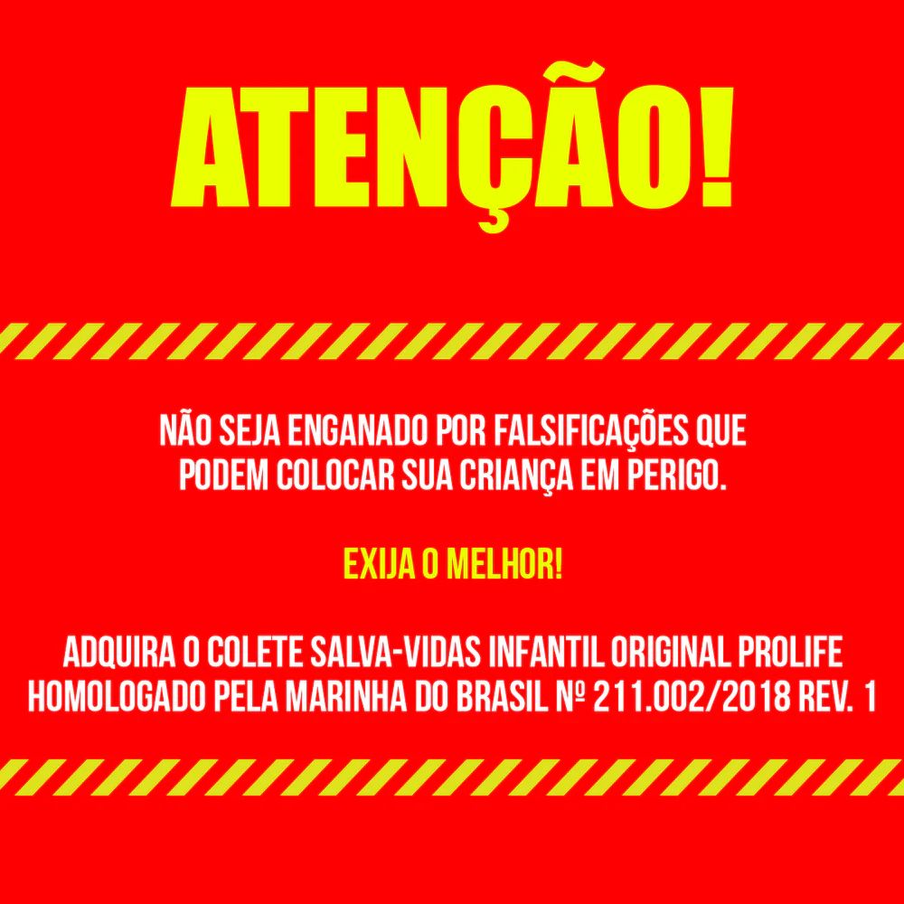 Colete Boia Salva-Vidas Infantil Homologado Skark - Prolife