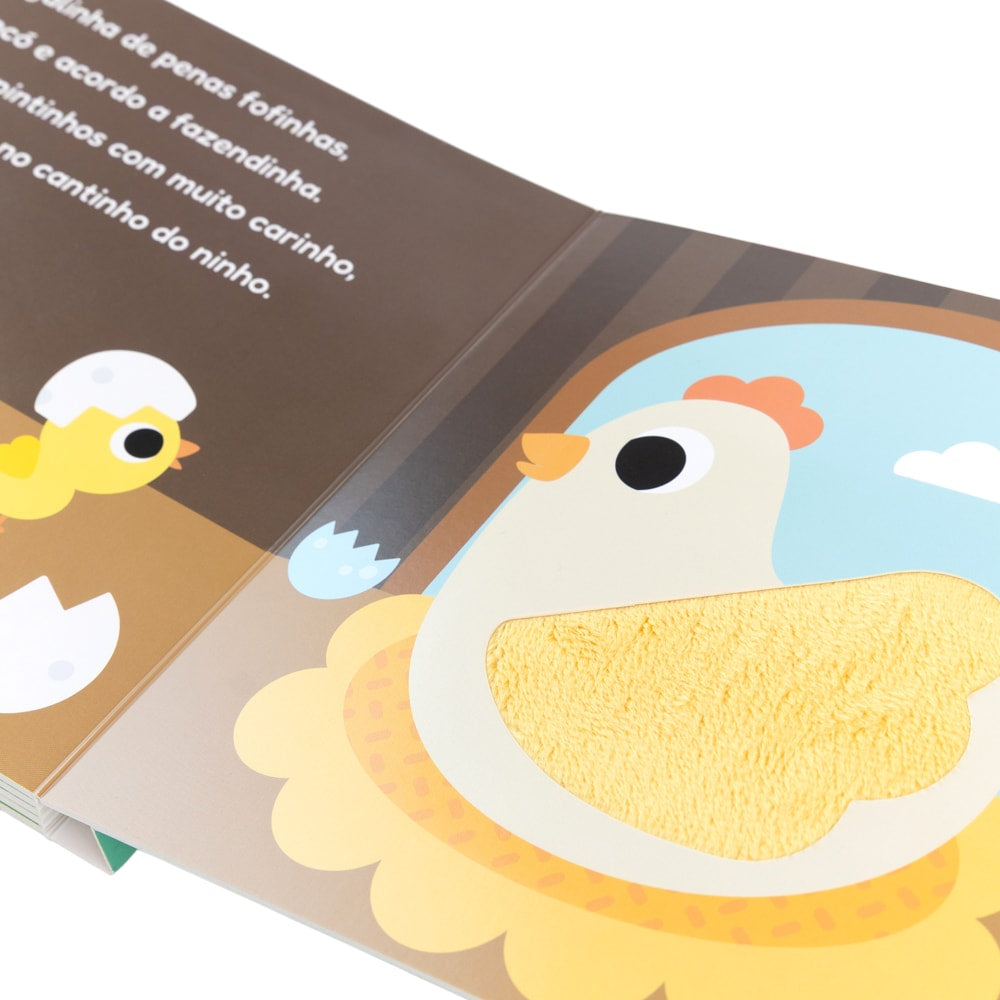 Livro Sensorial Com Textura  Conhecendo a Fazenda - Buba