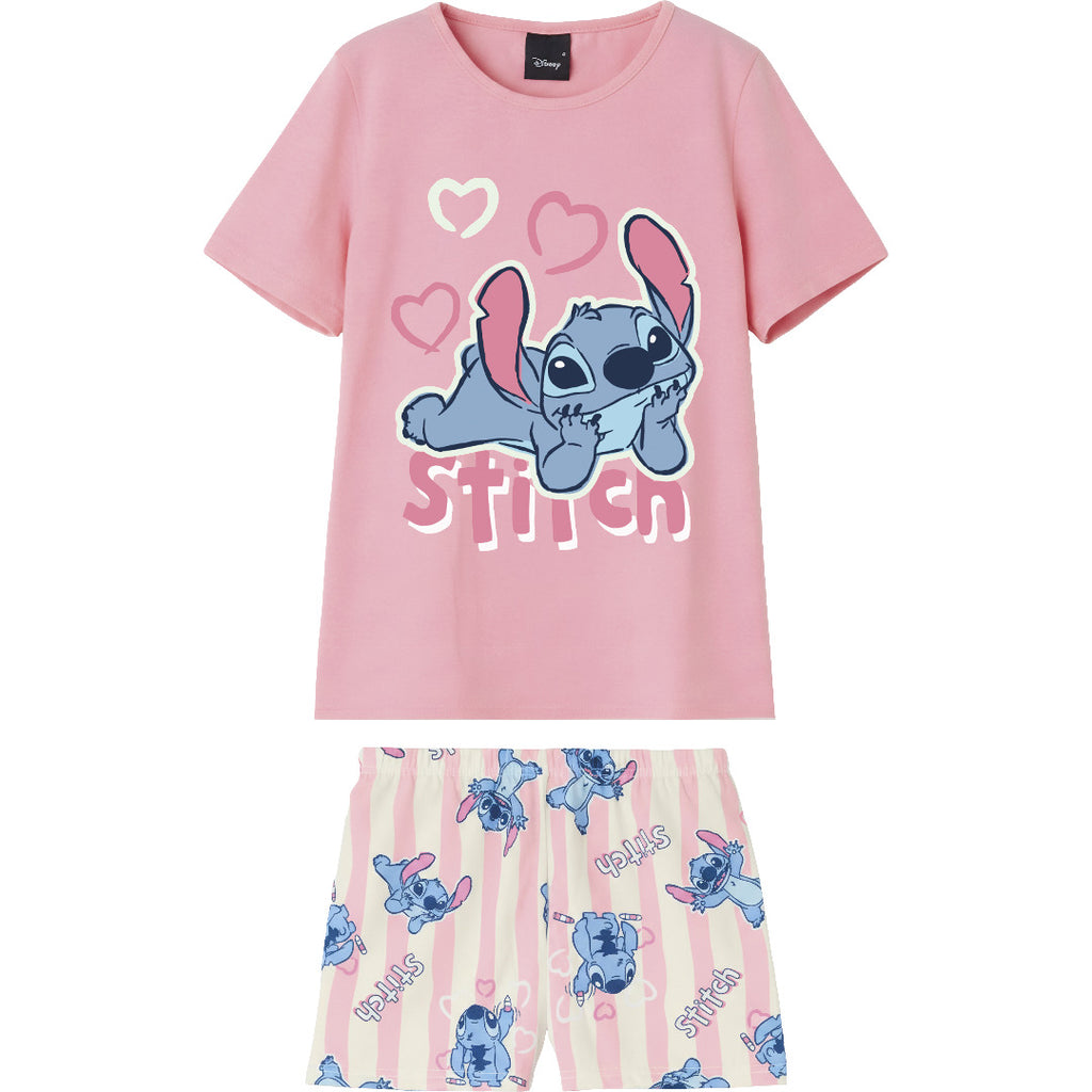 Pijama Infantil Menina Stitch Brilha No Escuro - Malwee Kids