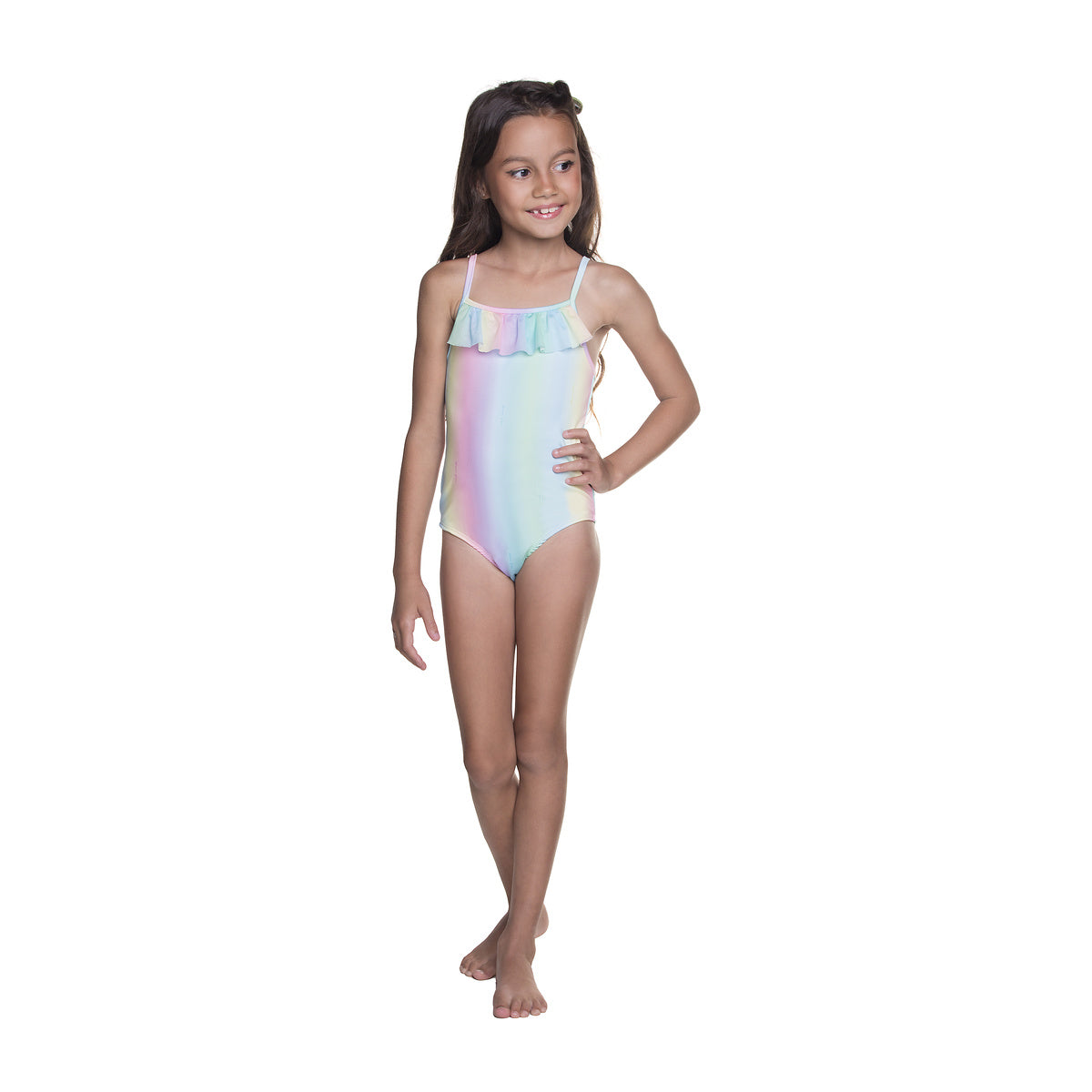 Maiô Infantil Com Babado Tule e Proteção UV 50+ - Have Fun