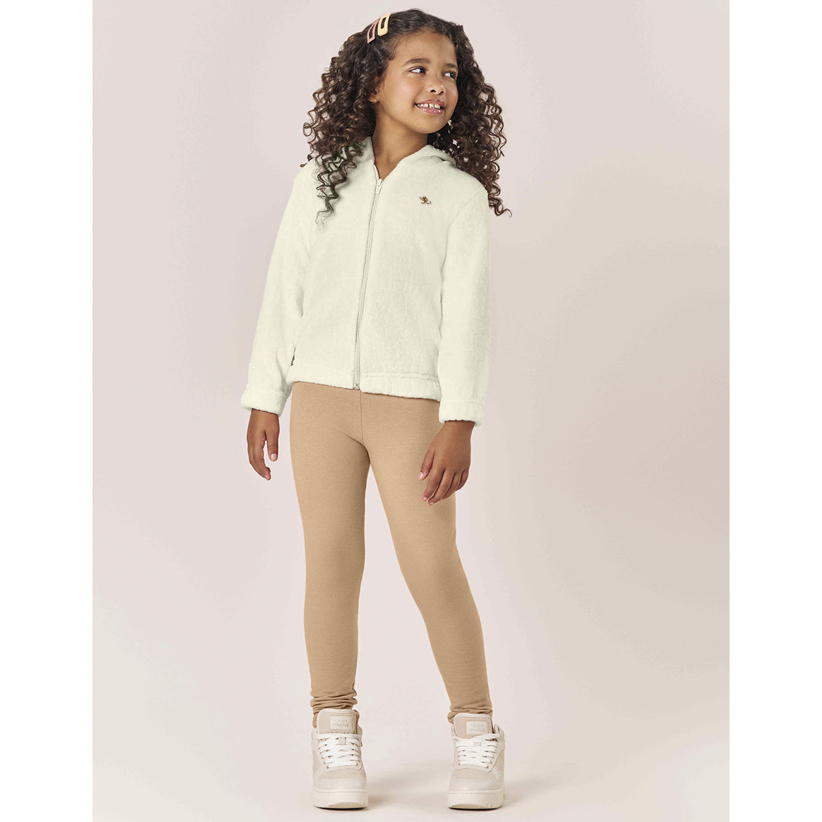 Conjunto Infantil Menina Pelo Fleece e Molecotton - Kiko e Kika