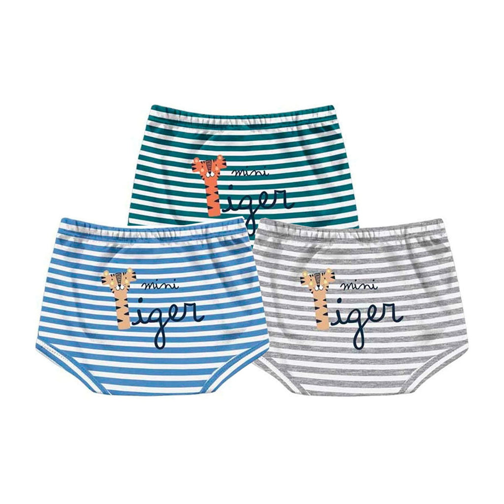 Short Cobre Fralda Suedine Listrado Mini Tiger - Kiko Baby