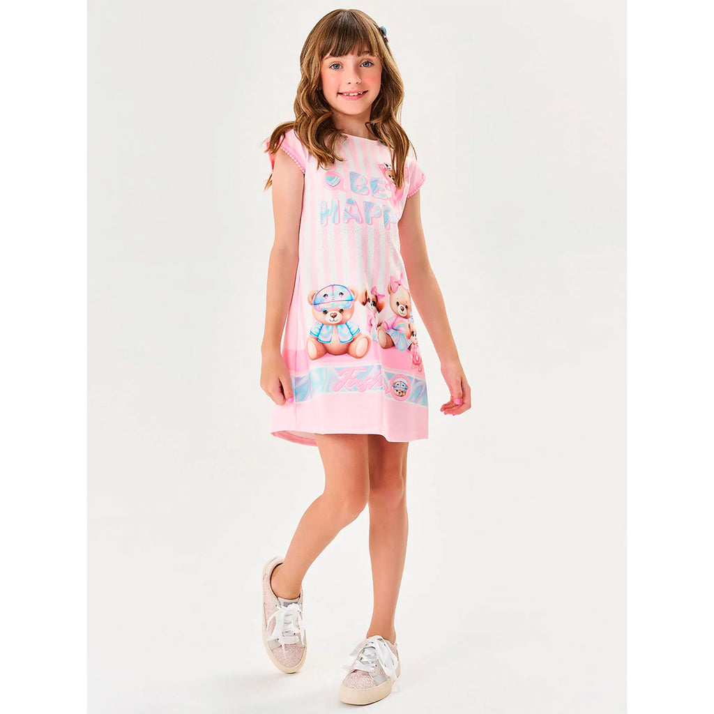 Vestido Infantil Be Happy Ursinhos - Cinti