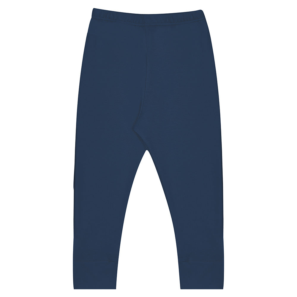 Calça / Mijão Vira Pé Bebê Liso Em Suedine - Kiko Baby