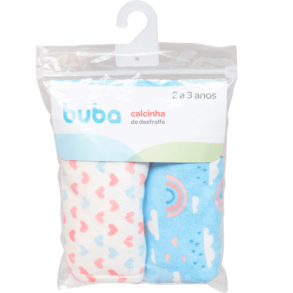 Calcinha de Desfralde Treinamento Kit C/ 2 UN Rainbow - Buba