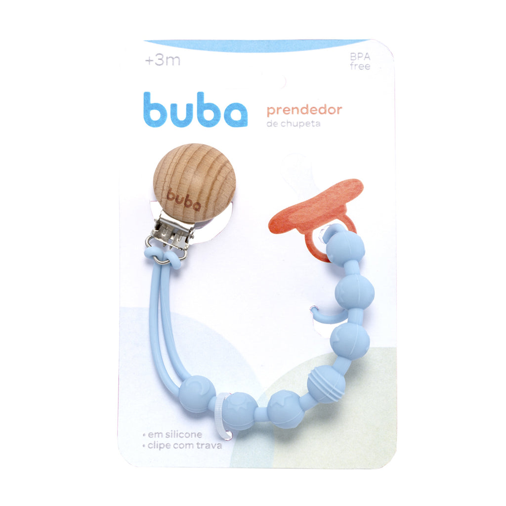 Prendedor de Chupeta em Silicone - Buba