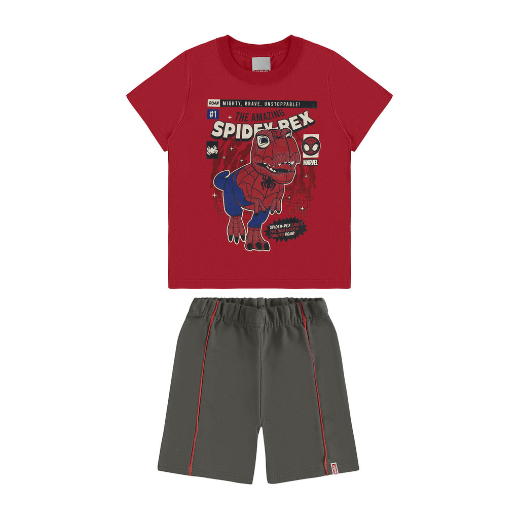 Conjunto Infantil Menino Homem Aranha Spidey-Rex - Malwee Kids