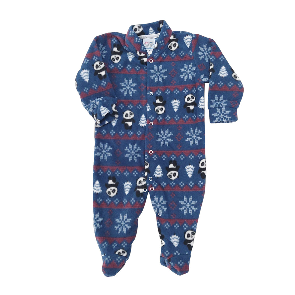 Macacão Soft Bebê Menino Pandas - Rosebud