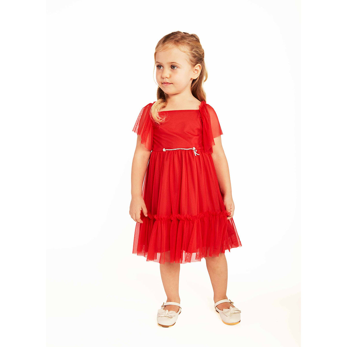 Vestido Infantil em Tule Festa Natal - Kiki Xodó