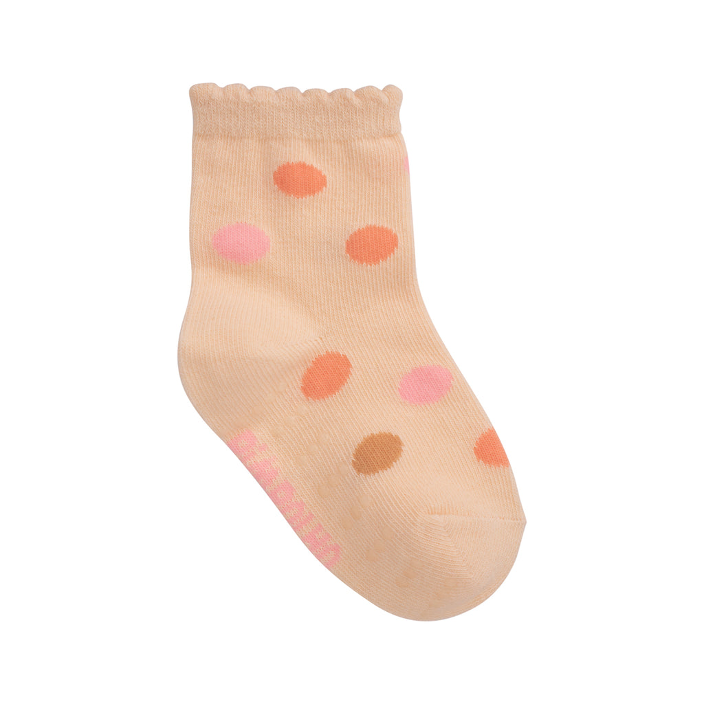 Kit 3 Pares Meia Antiderrapante Menina 21-25 Guaxinim - Pimpolho