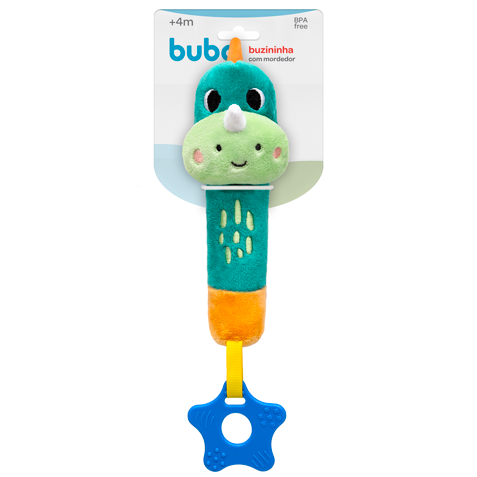 Buzininha Com Mordedor Bebê Buba Zoo Dino - Buba
