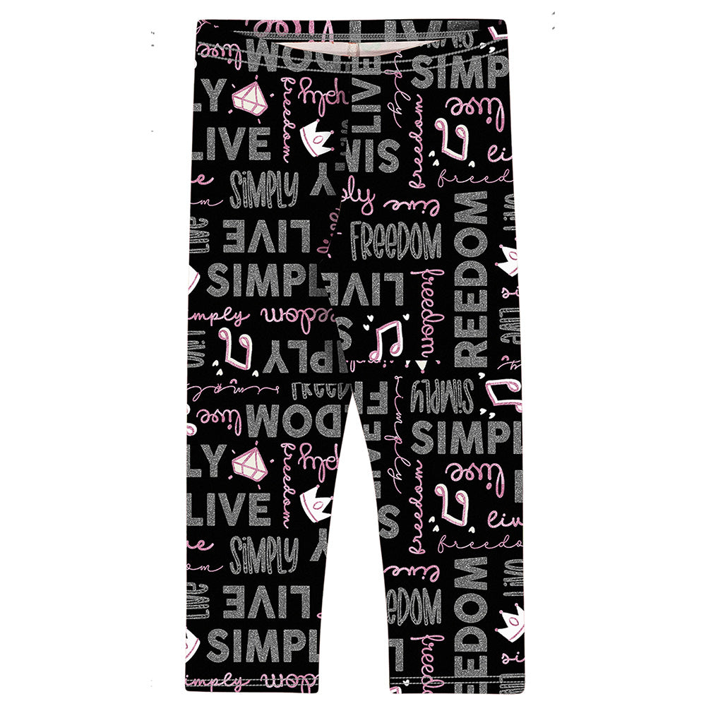 Calça Legging Bebê Infantil Estampada em Cotton Leve - Elian