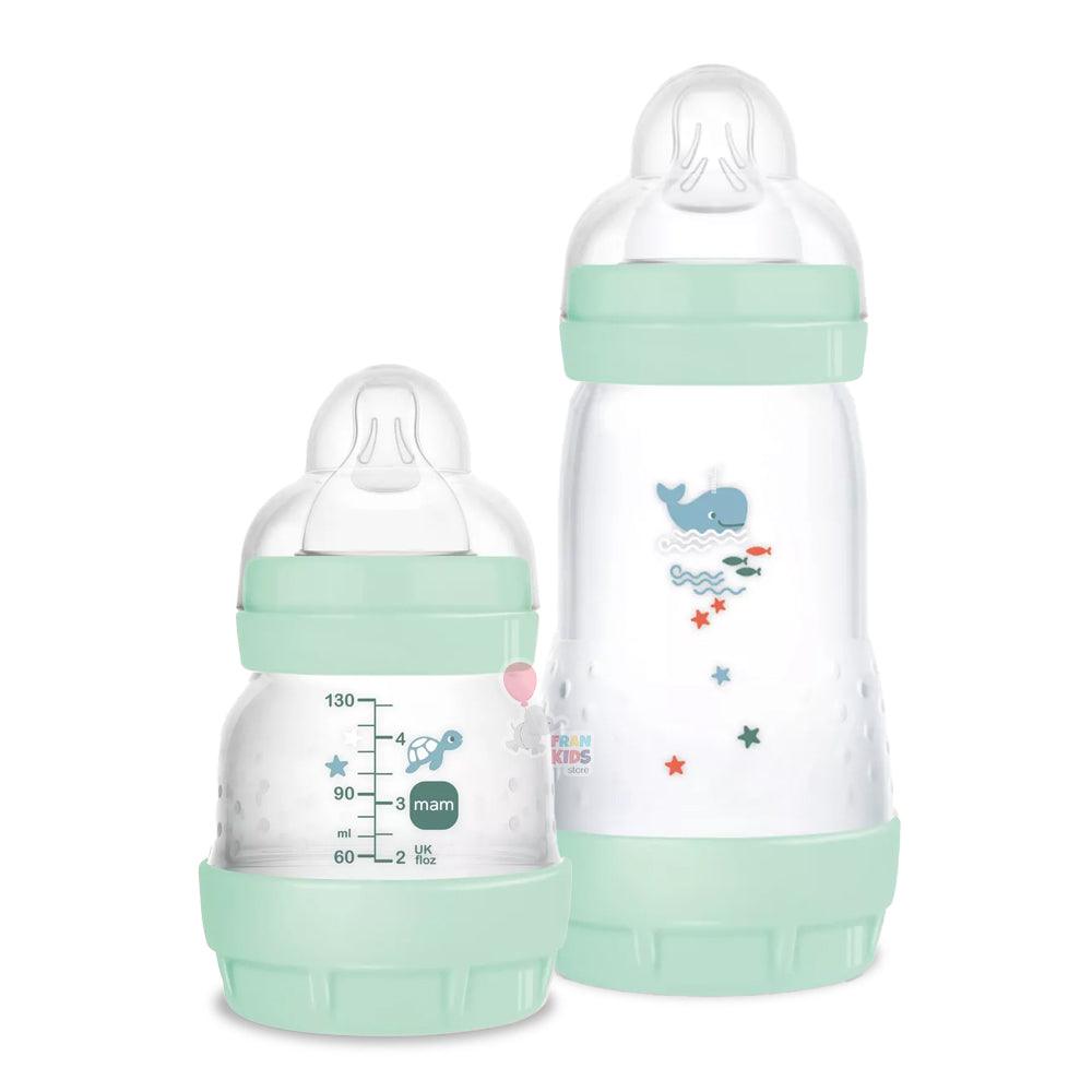 Kit 2 Mamadeiras Easy Start Anticólica 130ml e 260ml - MAM