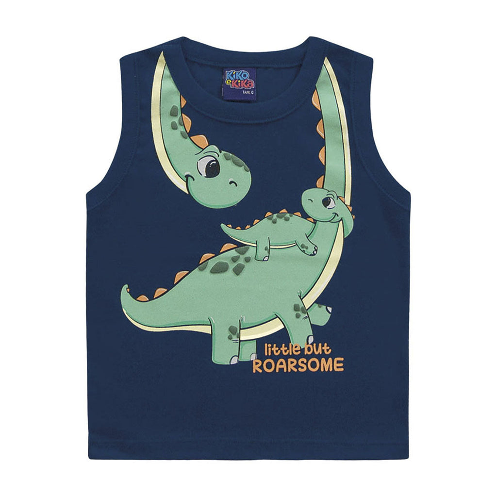 Regata Bebê Menino Dinossauro - Kiko e kika