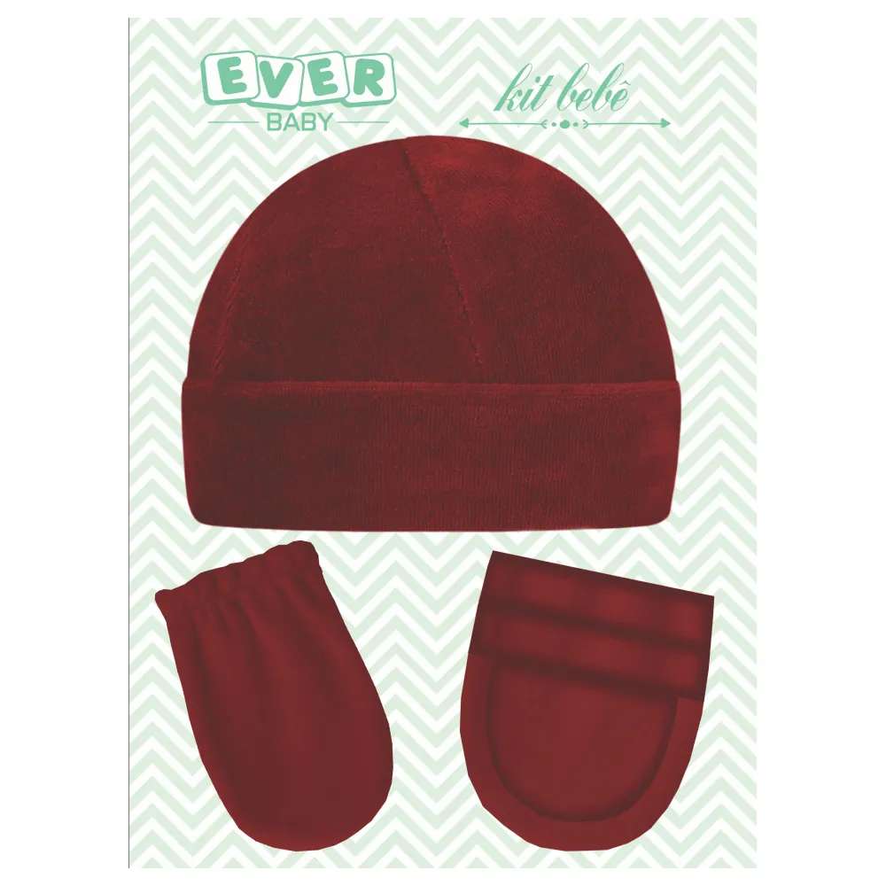 Kit Touca, Luva e Sapatinho RN 3 Peças em Plush - Everly
