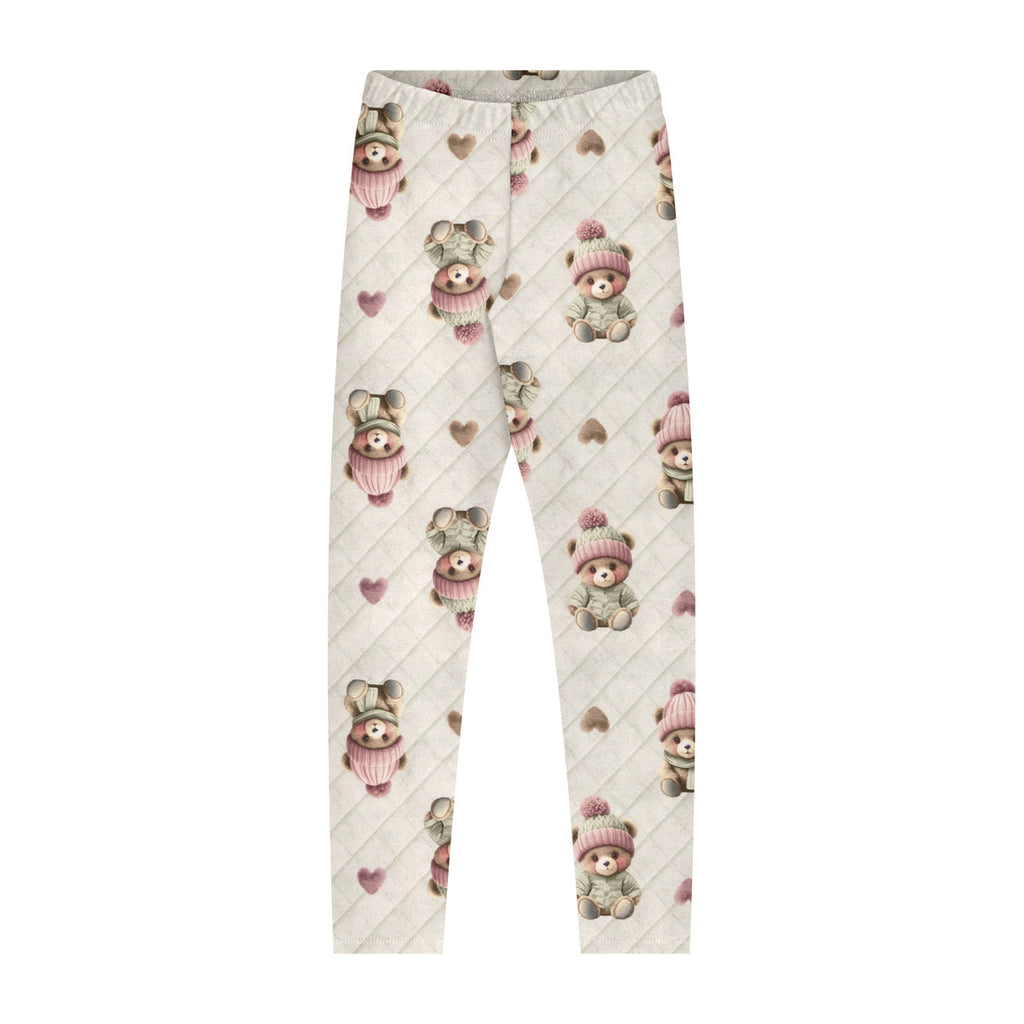 Calça Legging Infantil Menina Moletinho Soft - Alakazoo