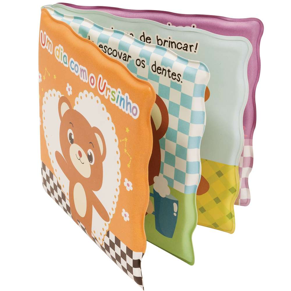Livro de Banho Bebê Um Dia Com o Ursinho - Buba