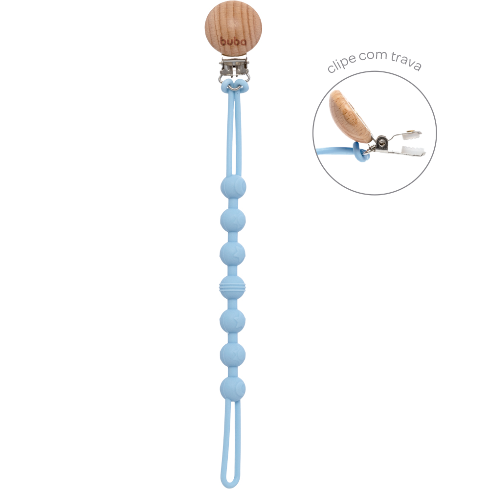 Prendedor de Chupeta em Silicone - Buba