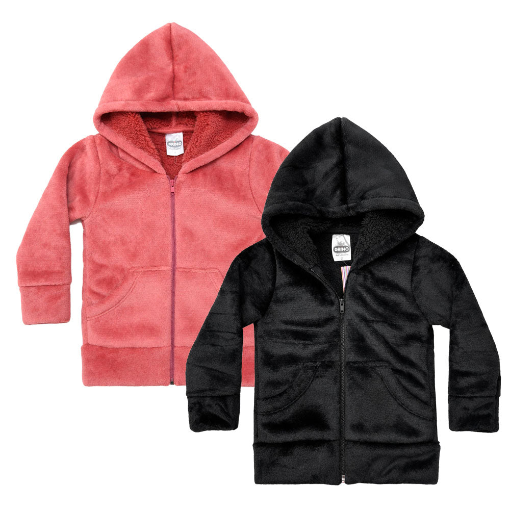 Casaco Sherpa Com Capuz Infantil Inverno - Brinq