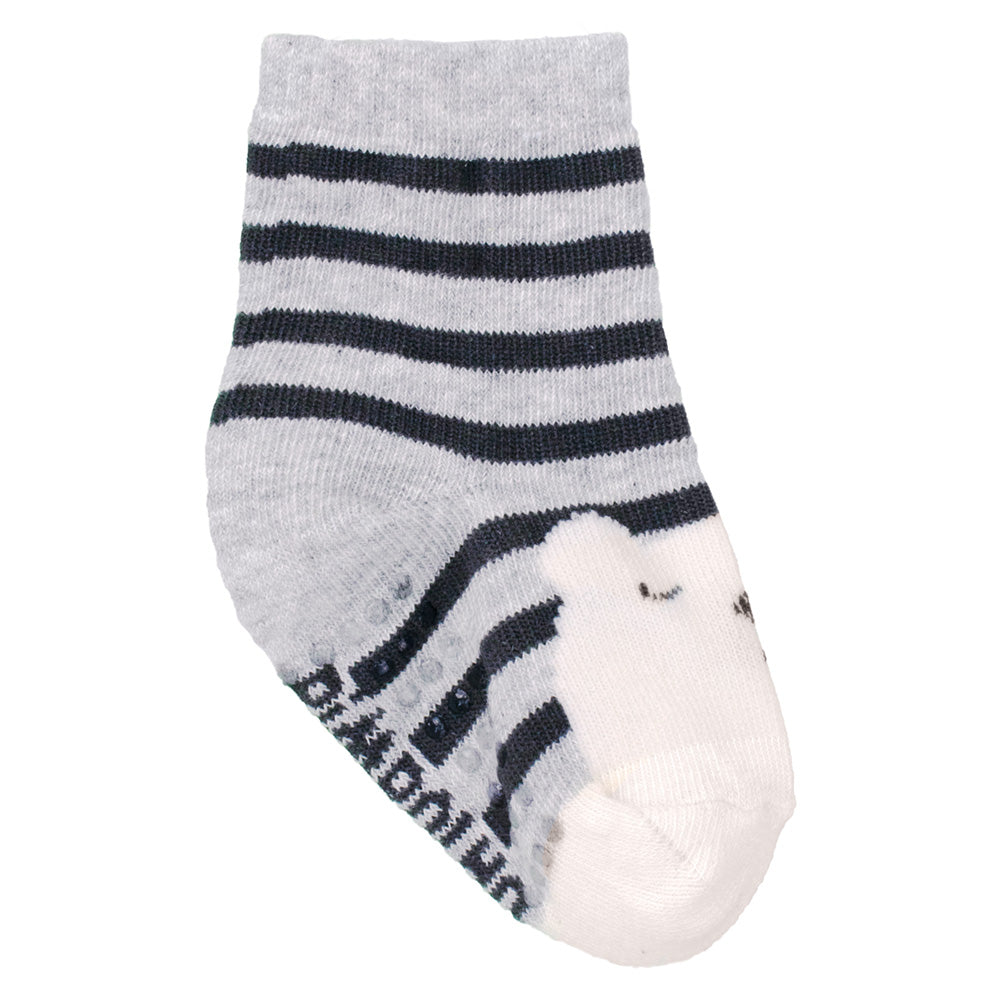 Meia Antiderrapante Bebê Menino 16-20 Urso - Pimpolho